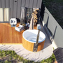Фурако Polar Spa ELITE 220 круглая с интегрированной печью для 6-8 человек (термососна темная) с доставкой фото - 7 Купель Фурако Polar Spa ELITE 220 круглая с интегрированной печью для 6-8 человек (термососна темная) фото фото - 7